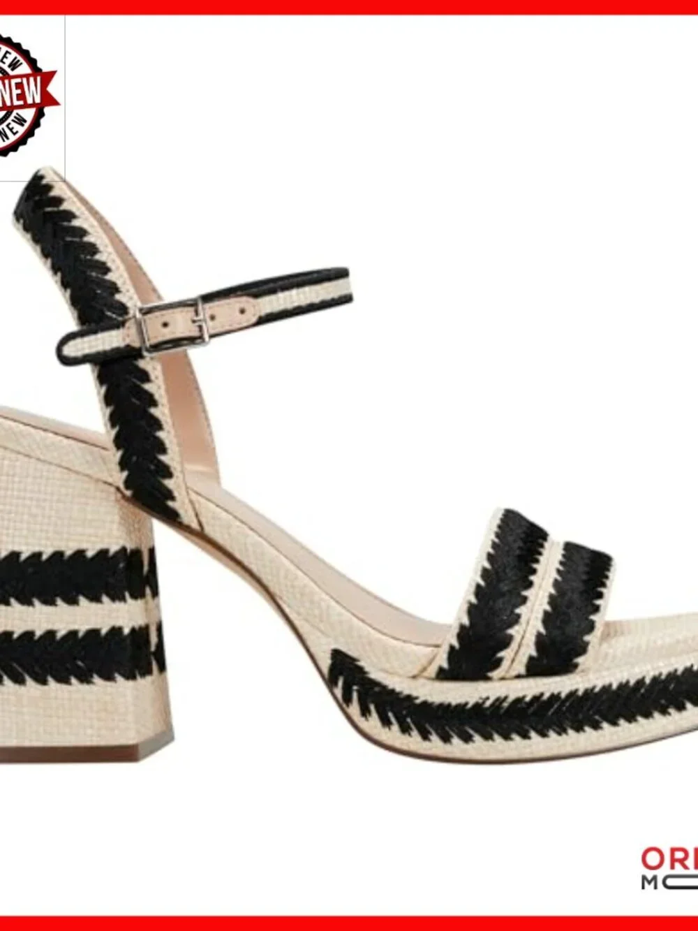 Block Heel Sandals with Adjustable Strap, Square Toe Dress Shoes